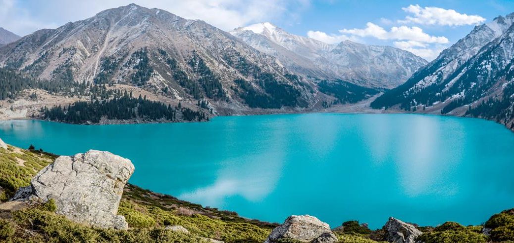Almaty With Big Almaty Lake
